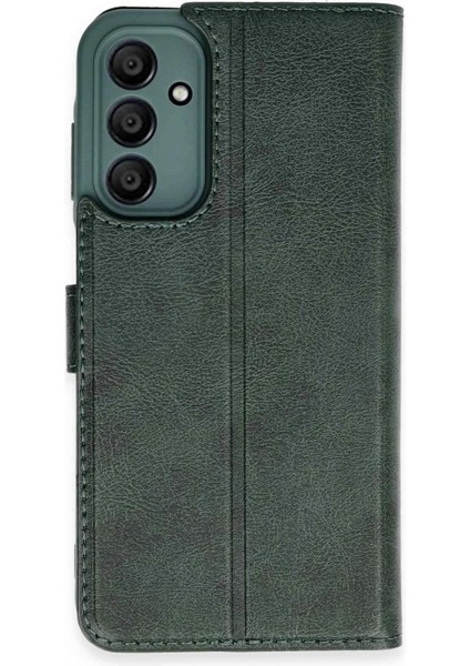 Samsung Galaxy M15 Kılıf Trend S Plus Kapaklı Kılıf - Yeşil (K95)