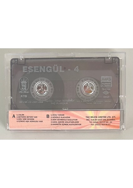 Esengül 4 Kaset (Orijinal Dönem Baskı Kaset) fiyatları
