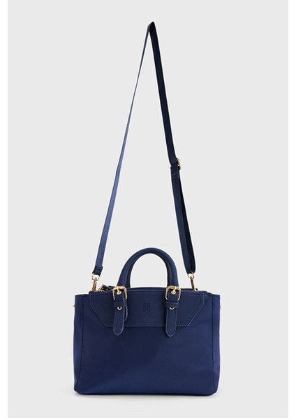 Çift Kulp Çanta Lacivert 12145395000