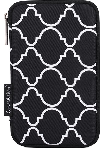 Canvasartısan H39-S21 Polyester Izgara Doku Baskılı Dijital Aksesuarlar Saklama Çantası Kılıfı USB Veri Kablosu Kulaklık Şarj Cihazı Için - Siyah (Yurt Dışından) fiyatları