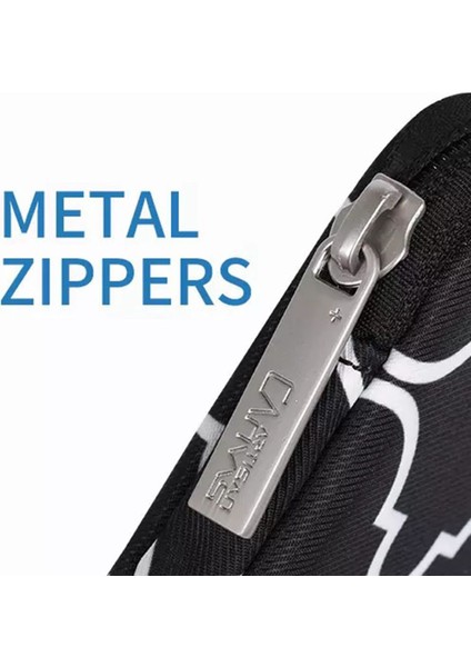 Canvasartısan H39-S21 Polyester Izgara Doku Baskılı Dijital Aksesuarlar Saklama Çantası Kılıfı USB Veri Kablosu Kulaklık Şarj Cihazı Için - Siyah (Yurt Dışından) indirimleri