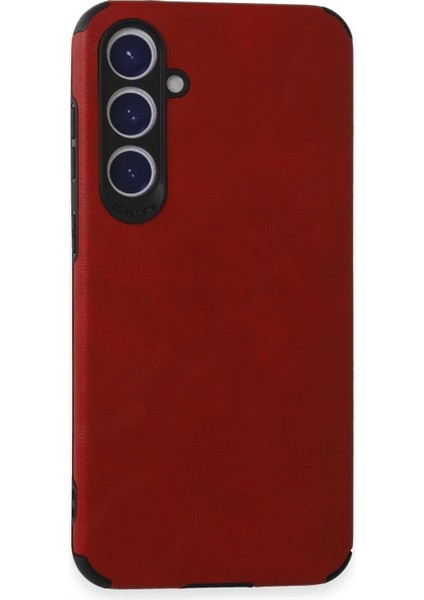 Samsung Galaxy S23 Fe Kılıf Loop Deri Silikon - Kırmızı (K95)