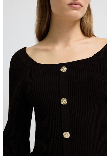 Simli Triko Hırka Siyah 13445624000 fiyatları