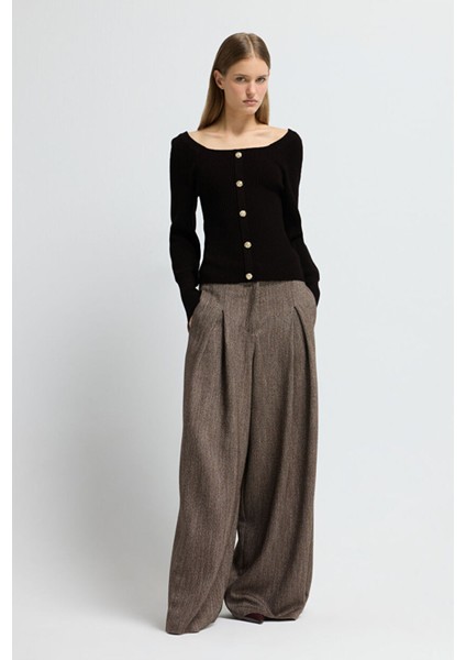 Simli Triko Hırka Siyah 13445624000 modelleri