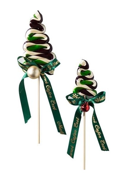 Yılbaşı Özel Çam Ağacı Şeklinde Şeker - Küçük Boy 5 Adet