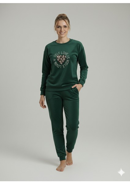 Kışlık Polar Kumaş Uzun Kol Kadın Pijama Takımı modelleri