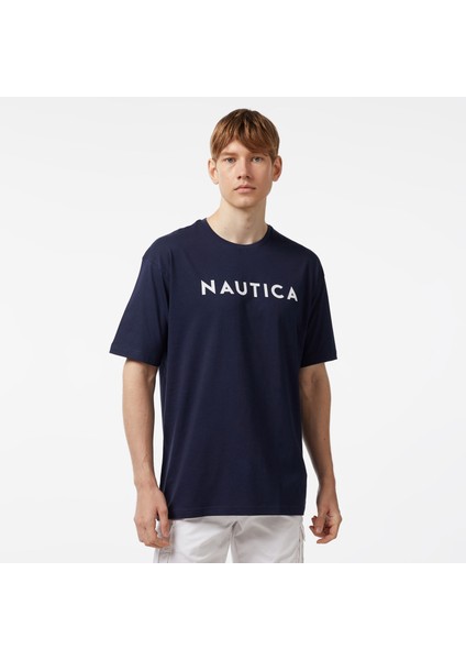 Erkek Lacivert Oversize T-Shirt