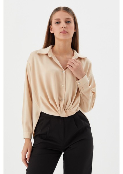 Saten Gömlek Bej fiyatları