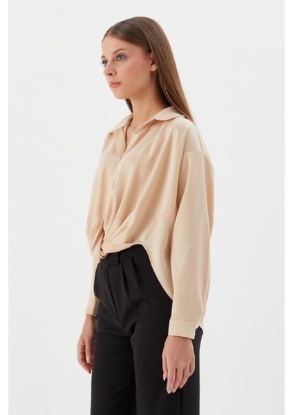Saten Gömlek Bej fırsatları