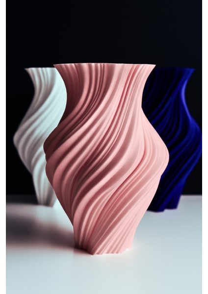 Spiral Tasarımlı Dekoratif Vazo – Modern Minimalist Ev Aksesuarı (Çiçekler Dahil Değildir) fiyatları