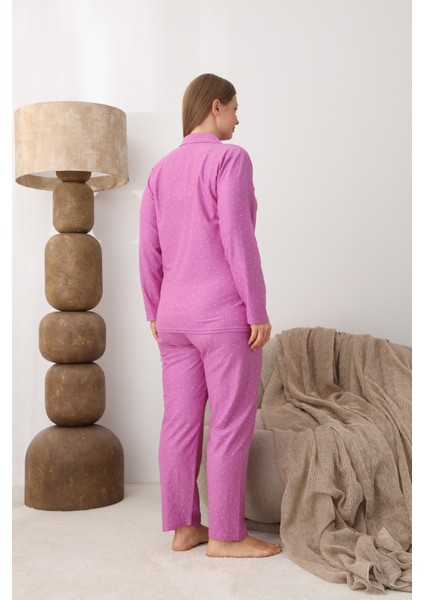 Boydan Düğmeli Süet Kumaş Büyük Beden Kadın Pijama Takımı 2170 fırsatları