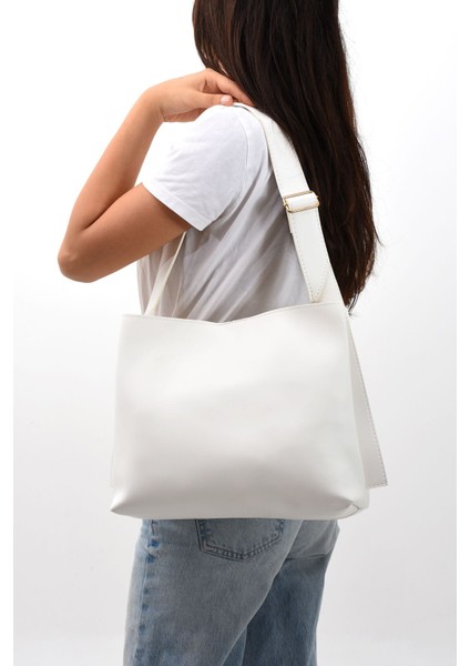 Kadın Yavrulu Yumuşak Deri El ve Omuz Shopper Çanta Uzunluk Ayarlı Sap modelleri