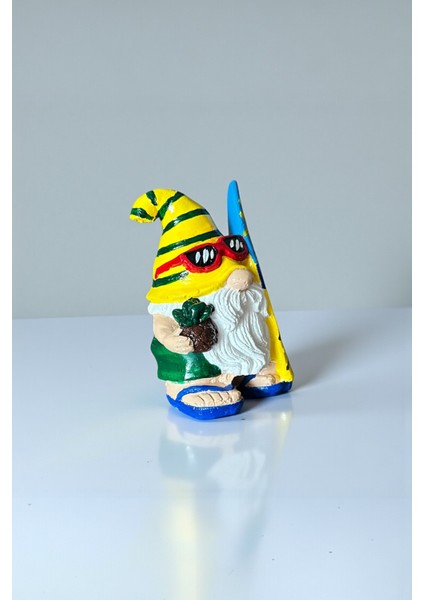 Sörfçü Cüce Biblo, Renkli Dekoratif Obje, Bahçe ve Ev Süsü, Hediyelik fiyatları