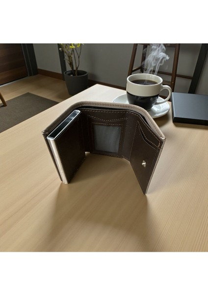 Kağıt Para Bölmeli Otomatik Mekanizmalı Erkek Cüzdan Kartlık modelleri