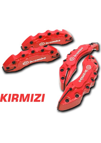 Dodge Modifiyecim Kırmızı Brembo 4'lü Kaliper Seti Kabartmalı modelleri