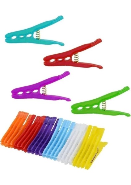 24'lü Plastik Renkli Yaylı Çamaşır Mandalı fiyatları