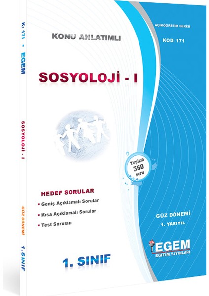 Aöf 1. Sınıf Sosyoloji I Güz Dönemi Konu Anlatımlı Soru Bankası