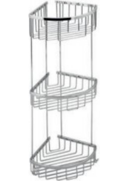 20X20 Üçlü Oval Süngerlik Krom