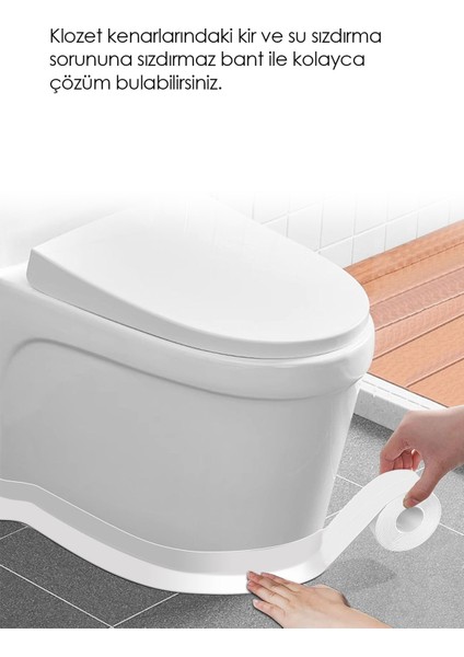3.2m Banyo Küvet Mutfak Lavabo Su Sızdırmaz Bant Su Geçirmez Kenar Bandı Sızdırmazlık Tamir Beyaz fiyatları