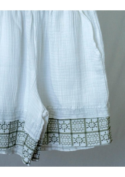 Süper Hafif %100 Pamuk 2 Katlı Müslin | Şort - Tişört | Ikili Takım | Pijama | Gots Sertifikalı fırsatları