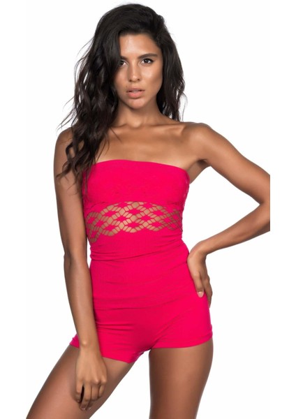 Fuşya Mı Emay 5035 Fantazi Straplez Atlet Korse fiyatları