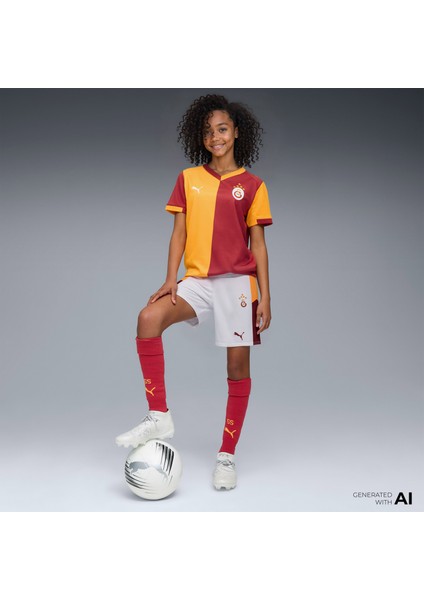 Galatasaray S.K. 25-26 Çocuk Beyaz Deplasman Futbol Şortu.02 modelleri
