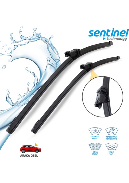 Sentinel Volvo C70 2006 Silecek Takımı (650X480MM) (Cam Sabunu Hediyeli) fiyatları