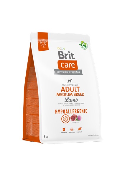 Sptrns Brit Care 3 kg x 4 Adet Orta Irk Yetişkin Köpekler Için, Tek Proteinli, Hipoalerjenik, Kuzu Etli Kuru Mama
