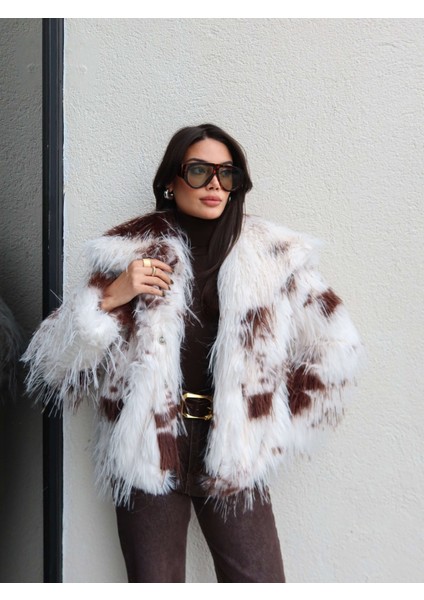 Desenli Çıtçıtlı Suni Kürk fırsatları