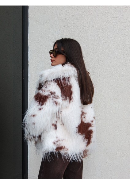 Desenli Çıtçıtlı Suni Kürk indirimleri