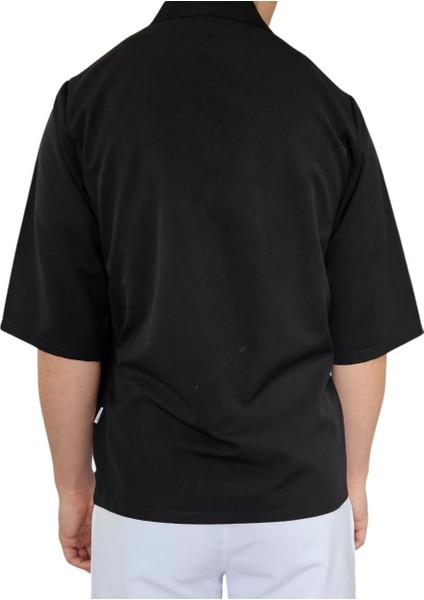 Sushi Şef Kimono Ceketi Siyah