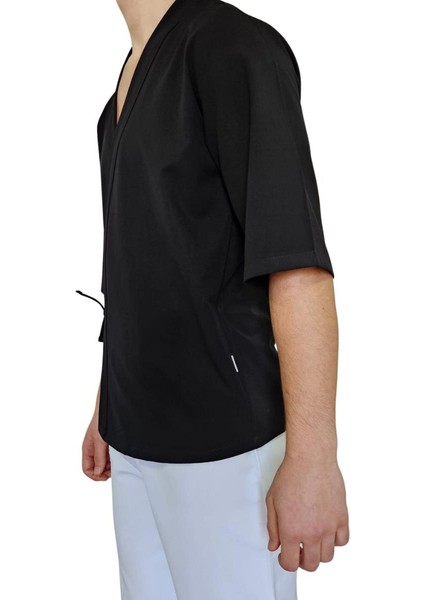 Sushi Şef Kimono Ceketi Siyah