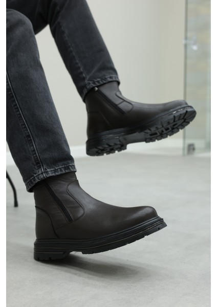 Hakiki Deri Erkek Klasik Bot 214KMA255