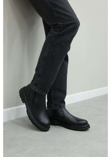 Hakiki Deri Erkek Klasik Bot 214KMA255