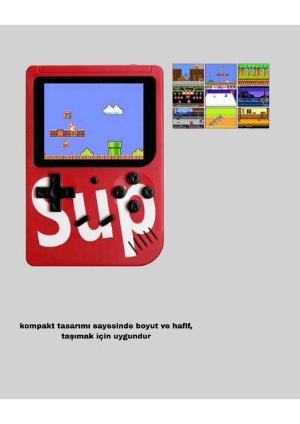Buğz Sup Retro El Konsolu – 500 Oyun, Tv Bağlantılı, 3 Inç Ekranlı Şarjlı Mini Atari indirimleri