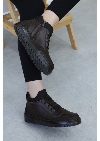 Hakiki Deri Kadın Klasik Bot 442SZA25005