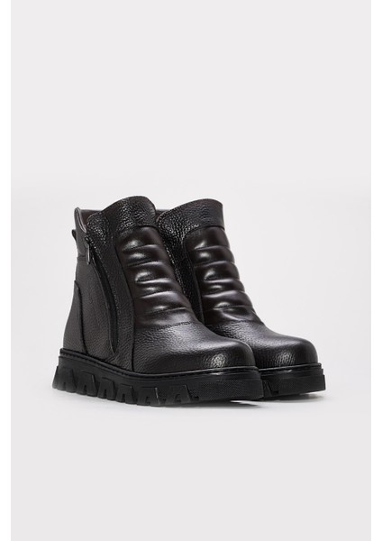 Hakiki Deri Kürklü Unisex Klasik Bot 770KXA260WX