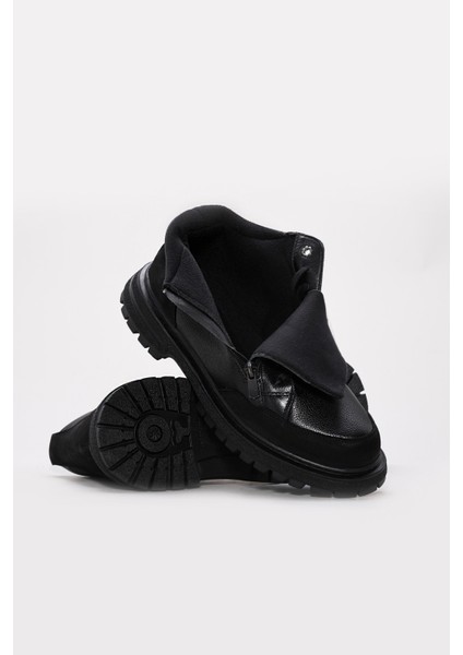 Hakiki Deri Kadın Klasik Bot 442SMA25035