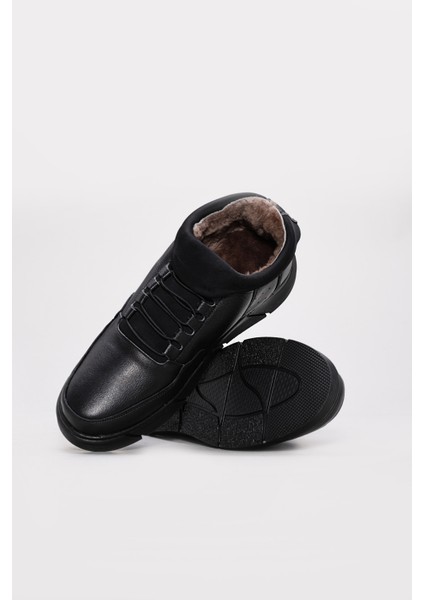 Hakiki Deri Kürklü Erkek Klasik Bot 126KMA726