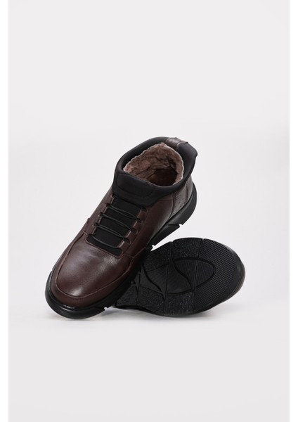 Hakiki Deri Kürklü Erkek Klasik Bot 126KMA726