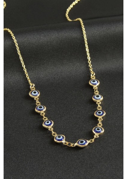 Nazarlı Mineli Kolye