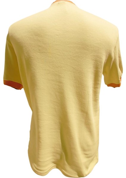 Promosyon V Yaka Tshırt Turuncu Yakalı