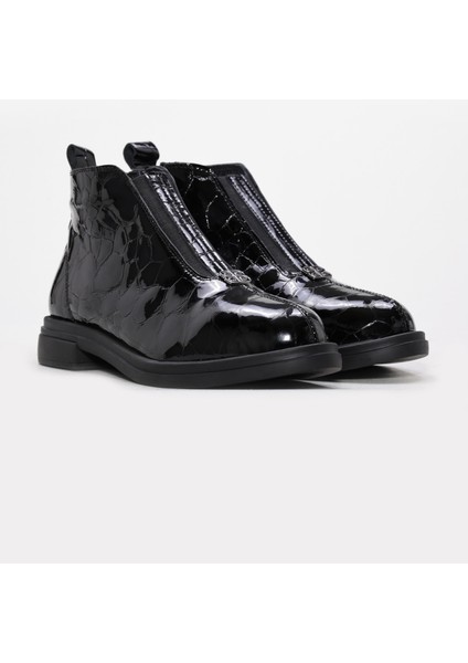 Hakiki Deri Kürklü Kadın Klasik Bot 238KZA116