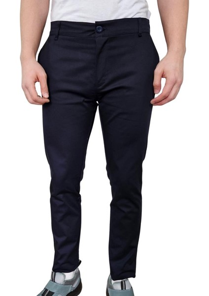 Likralı Garson Pantolon Lacivert