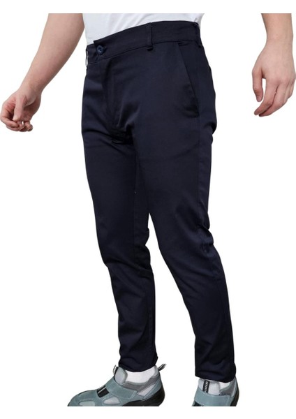 Likralı Garson Pantolon Lacivert