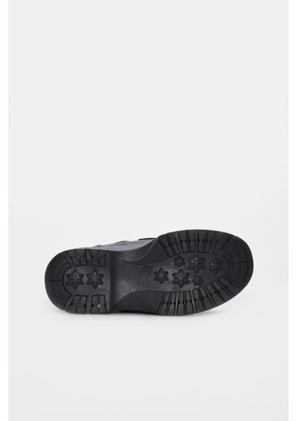 Hakiki Deri Kürklü Unisex Çocuk Klasik Bot 006KXA6002