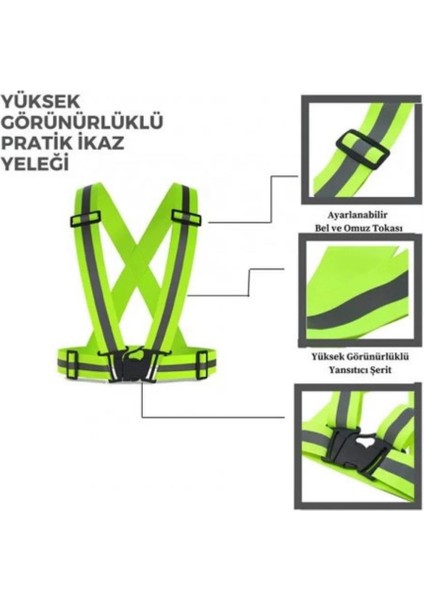 Yüksek Görünürlüklü Motorcu Ikaz Yeleği fırsatları