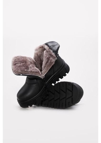 Hakiki Deri Kürklü Unisex Klasik Bot 770KXA260WX