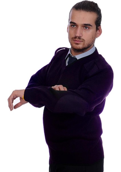 Güvenlik Kazak Erkek V Yaka Lacivert indirimleri