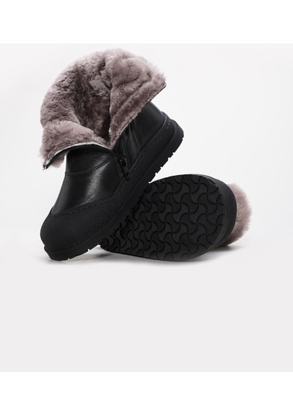 Hakiki Deri Kürklü Unisex Çocuk Klasik Bot 157KXA2757